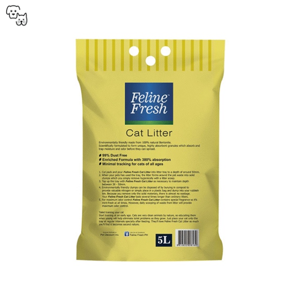Feline Fresh Cat Litter 5L – Lemon