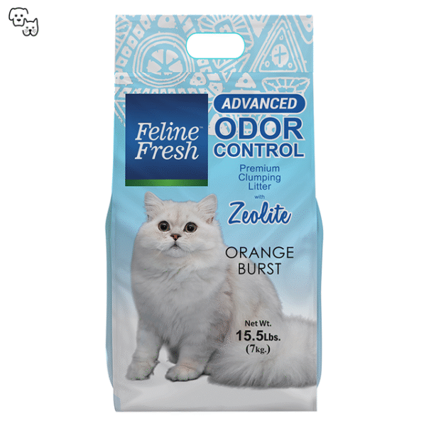 Feline Fresh Cat Litter Advanced Odor Control w/ Zeolite – Orange Burst 7kg