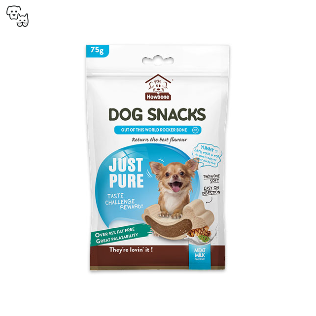 Howbone Just Pure Dog Snacks – Meat & Milk (Bone) 75g