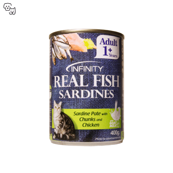 Infinity Wet Cat Food Adult – Sardine Pate with Chunks and Chicken 400g
