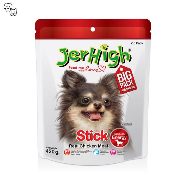 Jerhigh Dog Treat Energy Formula – Stick – BIG PACK 420g