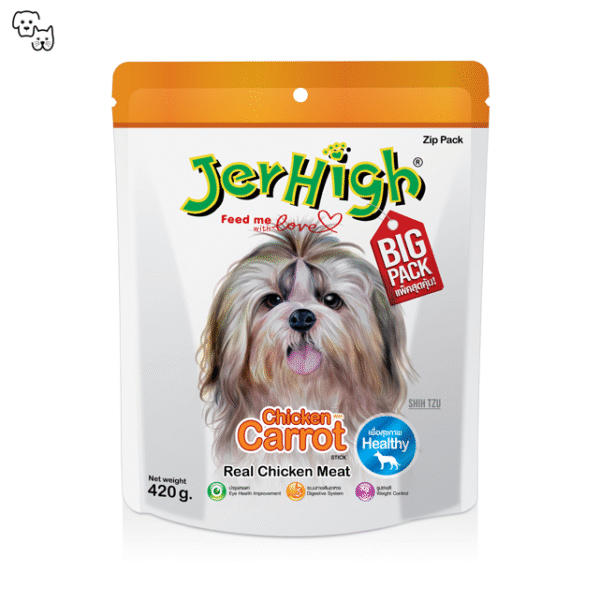 Jerhigh Dog Treat Healthy Formula – Carrot – BIG PACK 420g