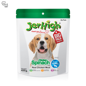 Jerhigh Dog Treat Healthy Formula – Spinach – BIG PACK 420g