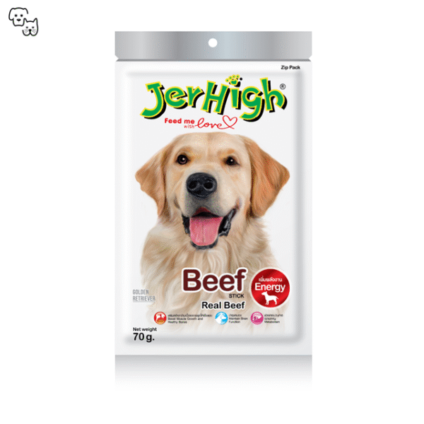 Jerhigh Dog Treat Energy Formula – Beef 70g