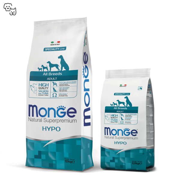 Monge Natural Superpremium Dry Dog Food – Adult Hypo with Salmon & Tuna 12kg