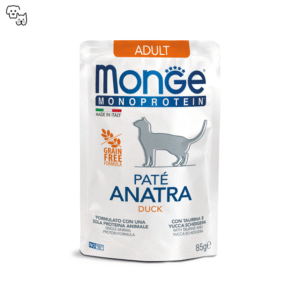 Monge Monoprotein Pate Adult Wet Cat Food – Duck 85g