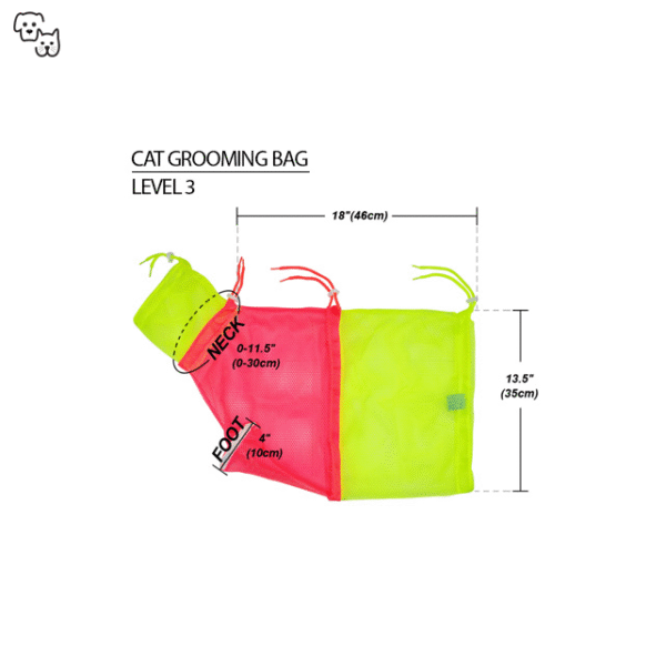 Cat Grooming Mesh Bag Anti Scratch Level 3