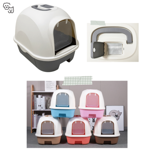 Emily Enclosed Litter Pan MSP-009T