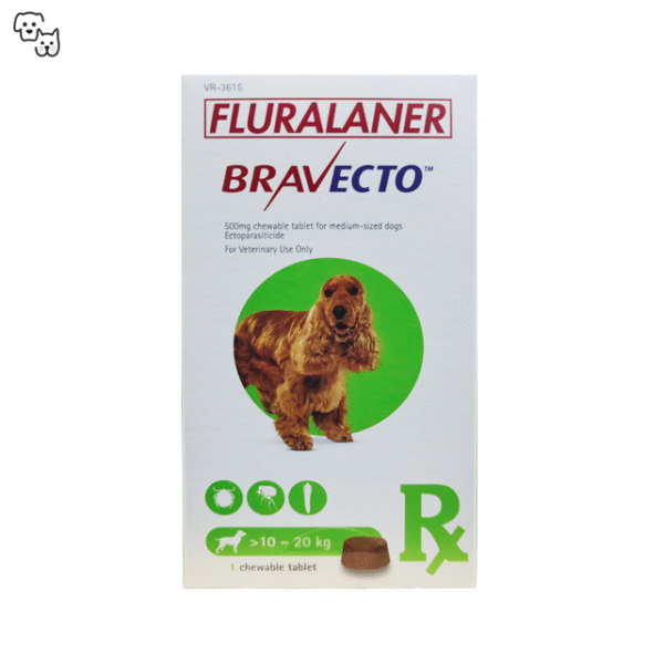 Bravecto Dog Chews for 10-20kg (Green)