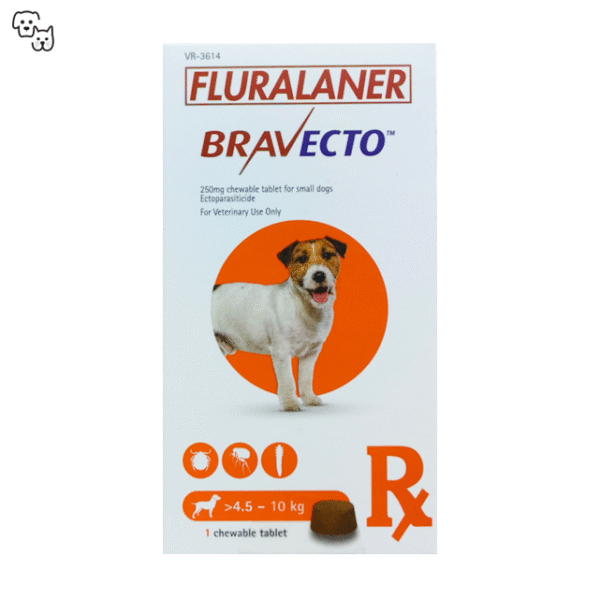 Bravecto Dog Chews for 4.5-10kg (Orange)